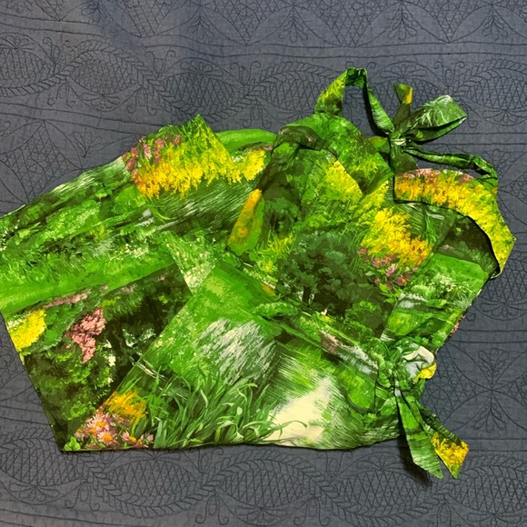 Bernie Dexter Fairview Landscape Halter Dress - Picture 1 of 5